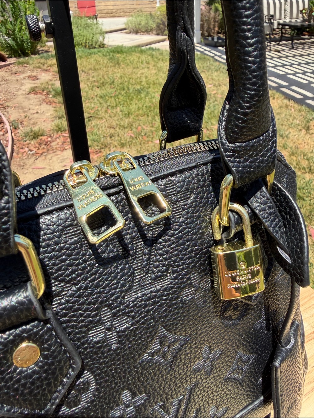 ✨COMING SOON✨ New LV Print Alma Empreinte BB Black Gold Embossed Monogram Bag - Picture 7 of 15